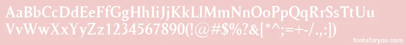 RagnarSemibold Font – White Fonts on Pink Background