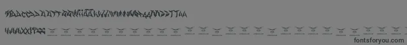 Gasmaskwarriors Font – Black Fonts on Gray Background