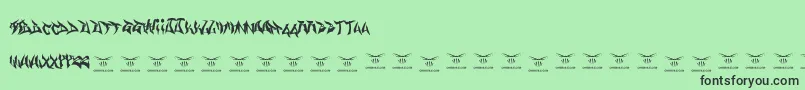 Gasmaskwarriors Font – Black Fonts on Green Background