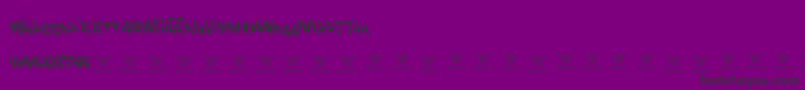Gasmaskwarriors Font – Black Fonts on Purple Background