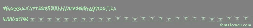 Gasmaskwarriors Font – Green Fonts on Gray Background