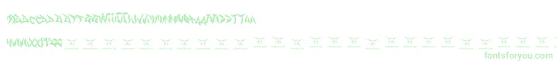 Gasmaskwarriors Font – Green Fonts on White Background