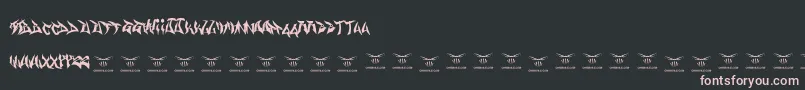 Gasmaskwarriors Font – Pink Fonts on Black Background