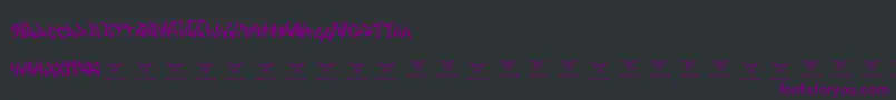 Gasmaskwarriors Font – Purple Fonts on Black Background