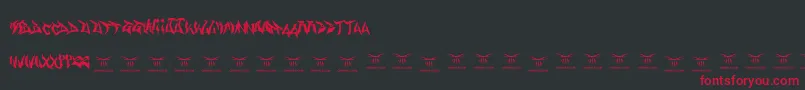 Gasmaskwarriors Font – Red Fonts on Black Background