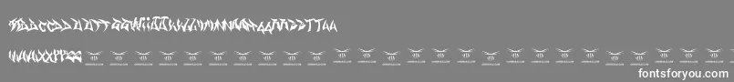 Gasmaskwarriors Font – White Fonts on Gray Background
