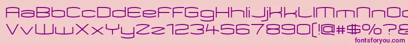 Kameleon Font – Purple Fonts on Pink Background