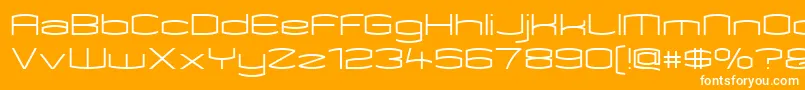 Kameleon Font – White Fonts on Orange Background