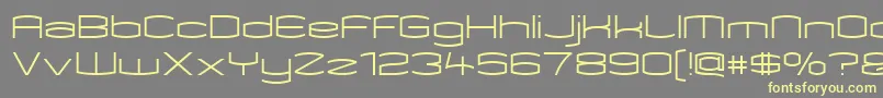 Kameleon Font – Yellow Fonts on Gray Background