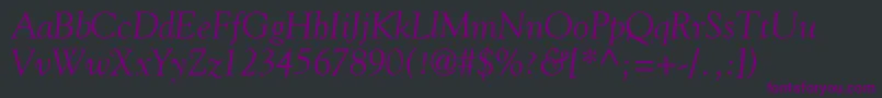 fuente GildeItalic – Fuentes Moradas Sobre Fondo Negro