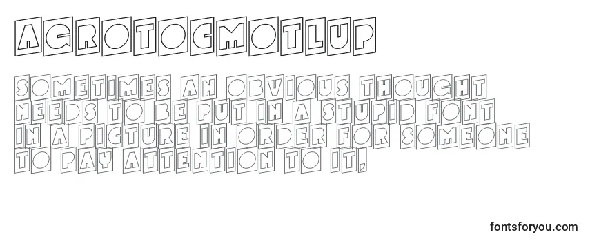 Review of the AGrotocmotlup Font