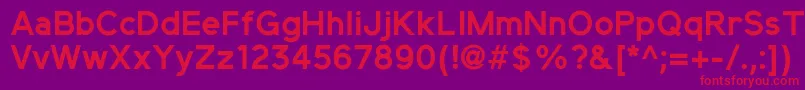 ElliotsansBold Font – Red Fonts on Purple Background