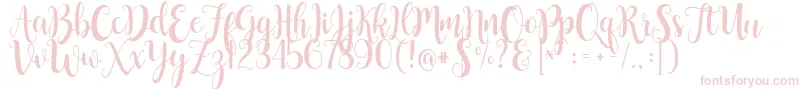 ButtercupSample Font – Pink Fonts on White Background