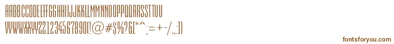 EmpirialRegular Font – Brown Fonts on White Background