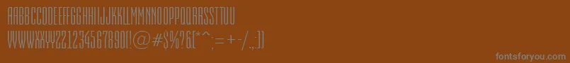 EmpirialRegular Font – Gray Fonts on Brown Background