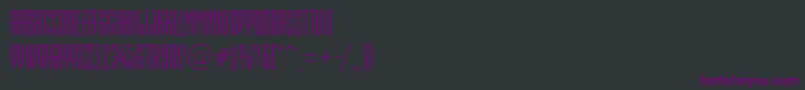 EmpirialRegular-Schriftart – Violette Schriften auf schwarzem Hintergrund