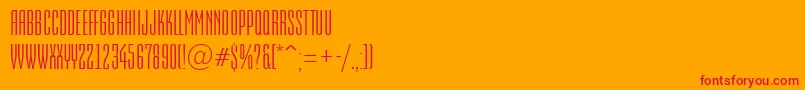 fuente EmpirialRegular – Fuentes Rojas Sobre Fondo Naranja