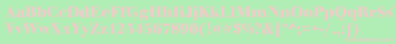 En savoir plus sur la police WalbaumOriginalBold Police WalbaumOriginalBold – polices roses sur fond vert