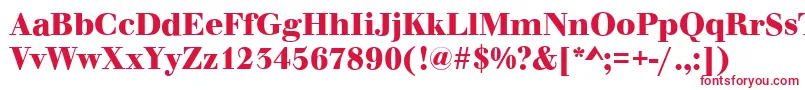 WalbaumOriginalBold Font – Red Fonts