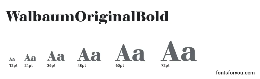 WalbaumOriginalBold Font Sizes