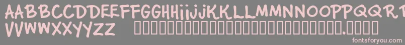 JuniorStar Font – Pink Fonts on Gray Background