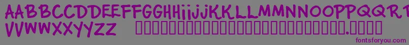 JuniorStar Font – Purple Fonts on Gray Background