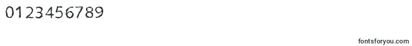 フォントSaxonyrandomRegular – 数字と数値のためのフォント