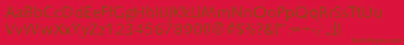SaxonyrandomRegular Font – Brown Fonts on Red Background