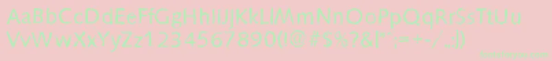 フォントSaxonyrandomRegular – ピンクの背景に緑の文字