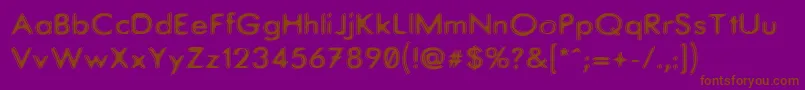 UponRequest Font – Brown Fonts on Purple Background