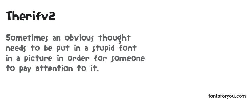 Review of the Therifv2 Font