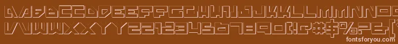 Trajias Font – Pink Fonts on Brown Background