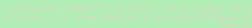 Trajias Font – Pink Fonts on Green Background