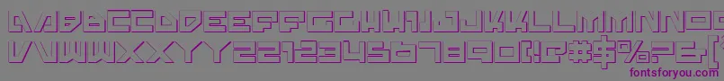 Шрифт Trajias – фиолетовые шрифты на сером фоне