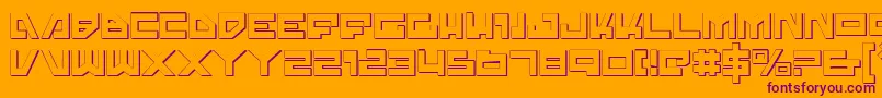 Шрифт Trajias – фиолетовые шрифты на оранжевом фоне