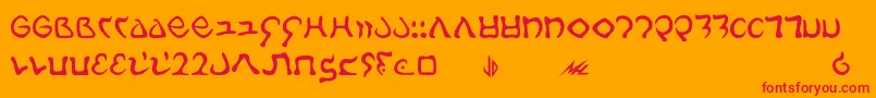 More about Galach Font Galach Font – Red Fonts on Orange Background