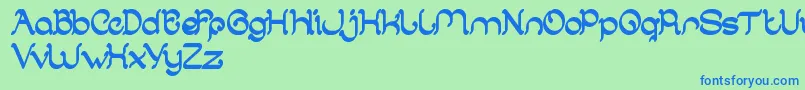 ArabianKnight Font – Blue Fonts on Green Background