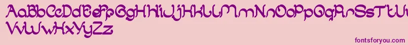 ArabianKnight Font – Purple Fonts on Pink Background