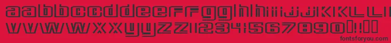 DeluxeDucks Font – Black Fonts on Red Background
