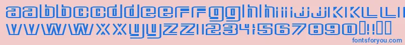 Police DeluxeDucks – polices bleues sur fond rose