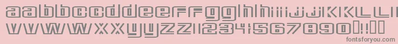 DeluxeDucks Font – Gray Fonts on Pink Background