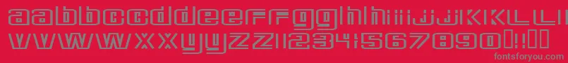 DeluxeDucks Font – Gray Fonts on Red Background