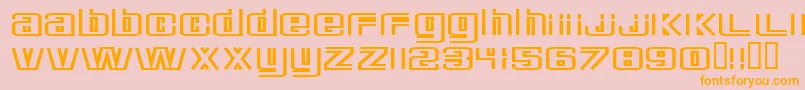 Шрифт DeluxeDucks – оранжевые шрифты на розовом фоне