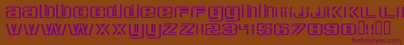 DeluxeDucks Font – Purple Fonts on Brown Background