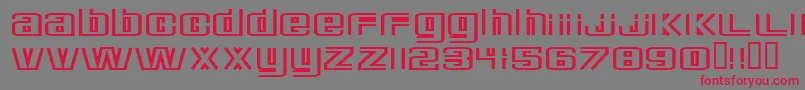 DeluxeDucks Font – Red Fonts on Gray Background