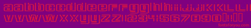 DeluxeDucks Font – Red Fonts on Purple Background