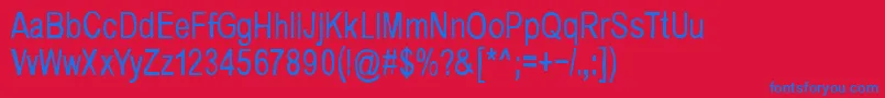 MusicForEmptyApartments Font – Blue Fonts on Red Background