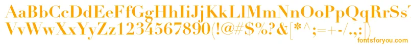 DidotltstdBold Font – Orange Fonts on White Background