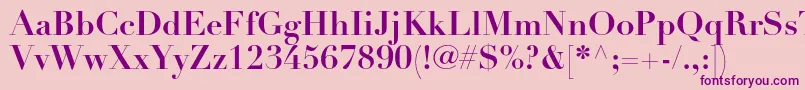 DidotltstdBold Font – Purple Fonts on Pink Background