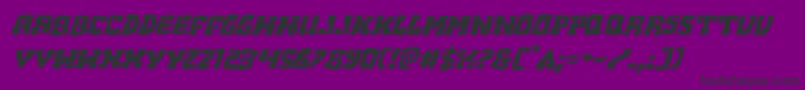 Beastianexpandital Font – Black Fonts on Purple Background